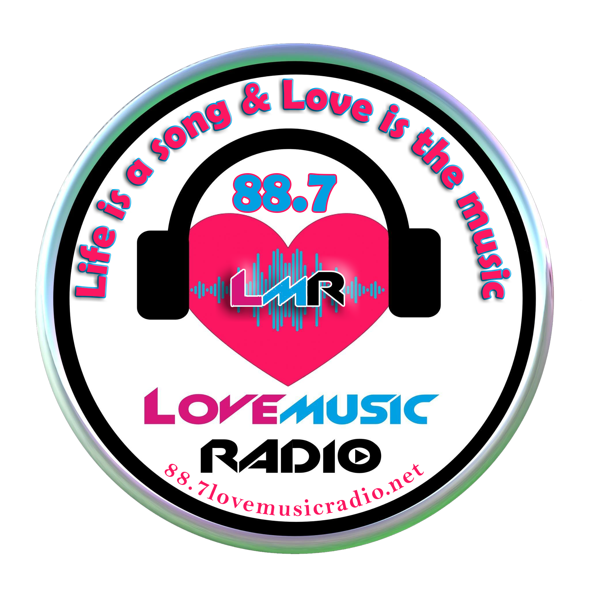 88.7 LOVE MUSIC RADIO logo